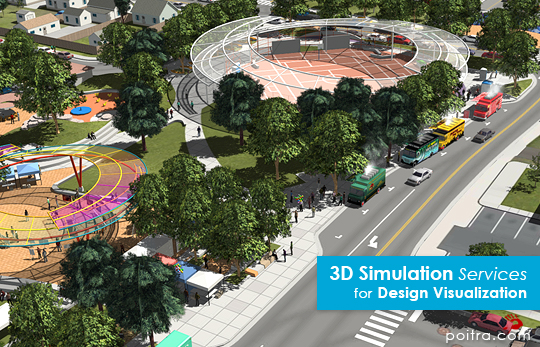 3D Visualization and Animation for the ongoing I-70 East EIS Project in Denver, CO (CDOT) depicting the SDEIS Preliminarily Identified Alternative or Partial Cover Lowered Highway Alternative, including the cover park near Swansea Elementary. Stills and Animations of I-70 and the Swansea Partial Cover are shown here.